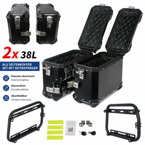 38l motorrad alukoffer - 2x,