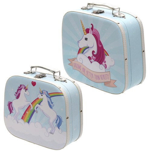 Koffer set einhorn holz - set,