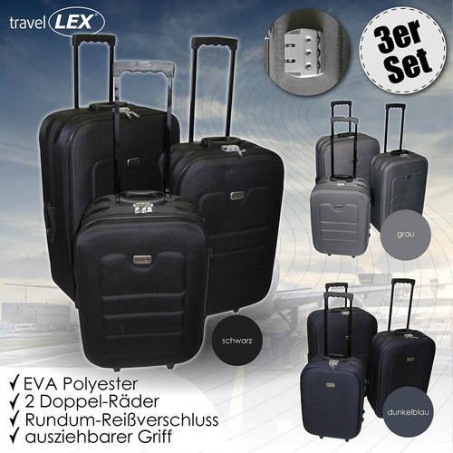 Lex 3tlg eva reisekoffer set - eva,