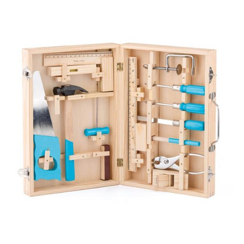 Kinder werkzeugkoffer holz - werkzeugkoffer,
